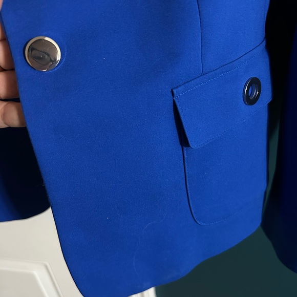 Blue Calvin Klein suit jacket size 12p - Picture 2 of 6